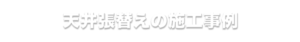 岐阜県の天井張替えの補修事例